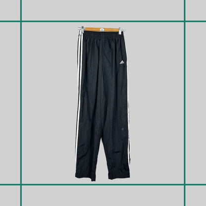 Vintage 90's Adidas Black Nylon Track Pants - XS