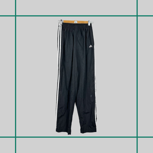 Vintage 90's Adidas Black Nylon Track Pants - XS