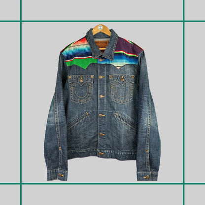 Vintage True Religion Baja Western Denim Jacket