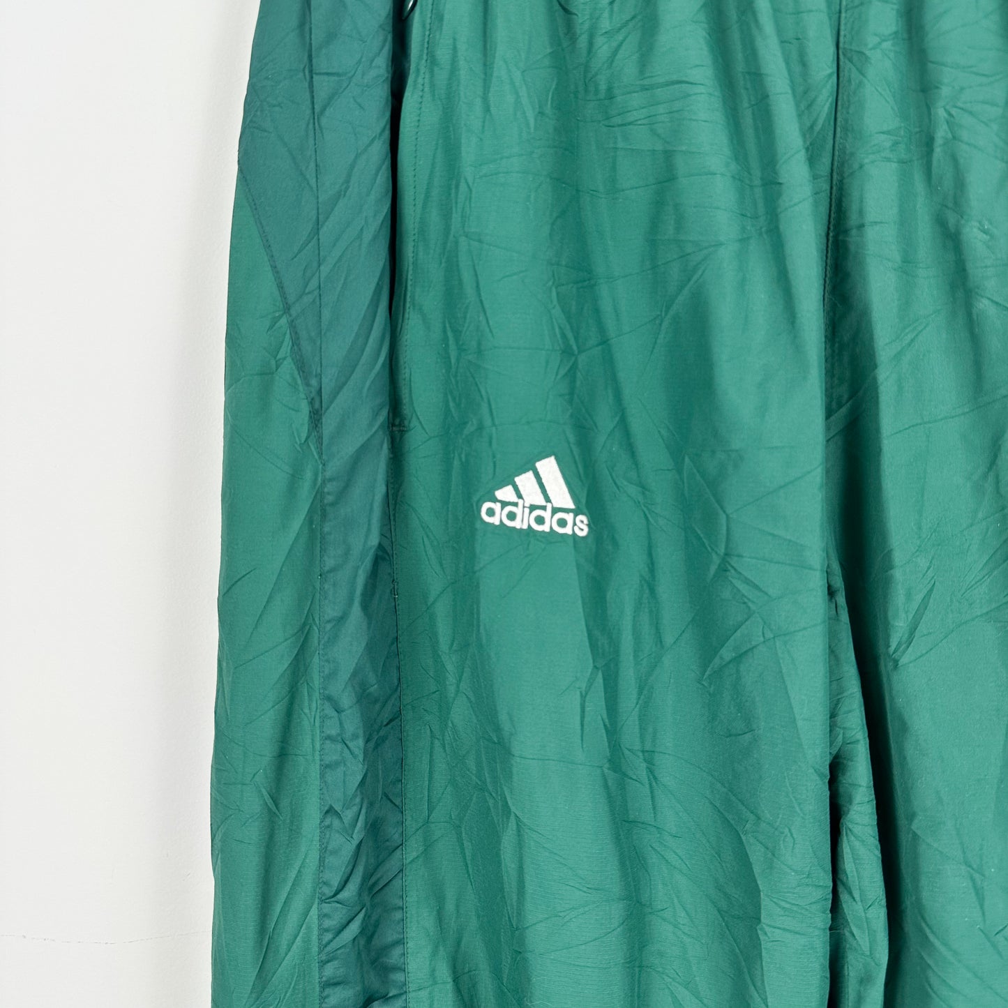 Vintage Adidas Green Nylon Track Pants - L