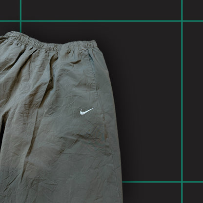 Vintage 00's Nike Khaki/Light Blue Track Pants