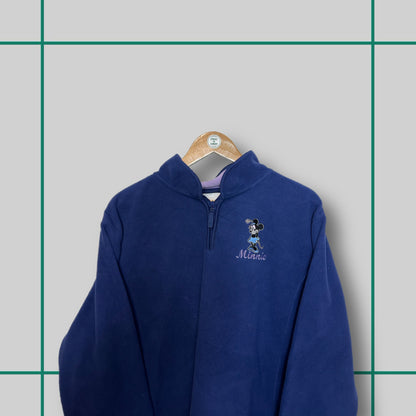 Vintage Minnie 1/4 Zip Fleece Crewneck