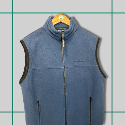Vintage Kathmandu Blue Fleece Vest