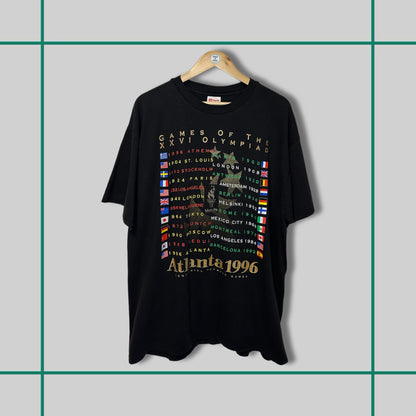 Vintage Atlanta 1996 Olympics Flag Logo Tee