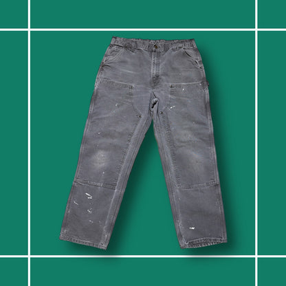 Vintage Carhartt Grey Double Knee Carpenter Jeans