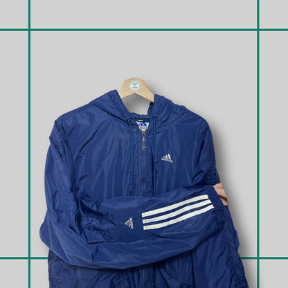 Vintage Adidas 90's Embroidered Back Logo Jacket