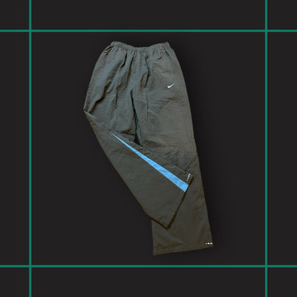 Vintage 00's Nike Khaki/Light Blue Track Pants