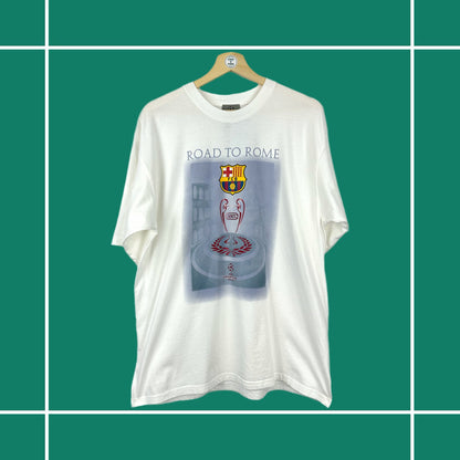 Vintage 2009 Champions League 'Road to Rome' Barcelona Tee