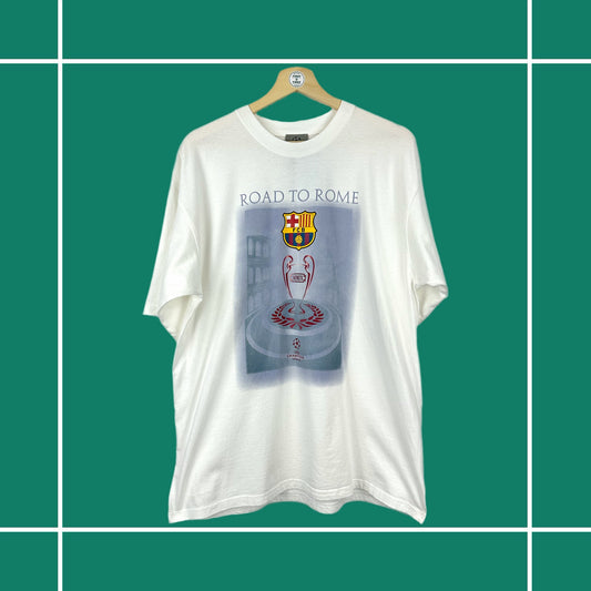 Vintage 2009 Champions League 'Road to Rome' Barcelona Tee