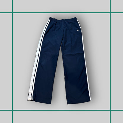 Vintage 00's Nike Navy/Blue Stripe Track Pants