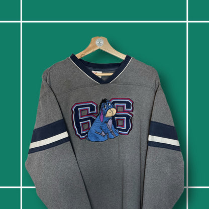 Vintage Eeyore '66' V-neck Pullover