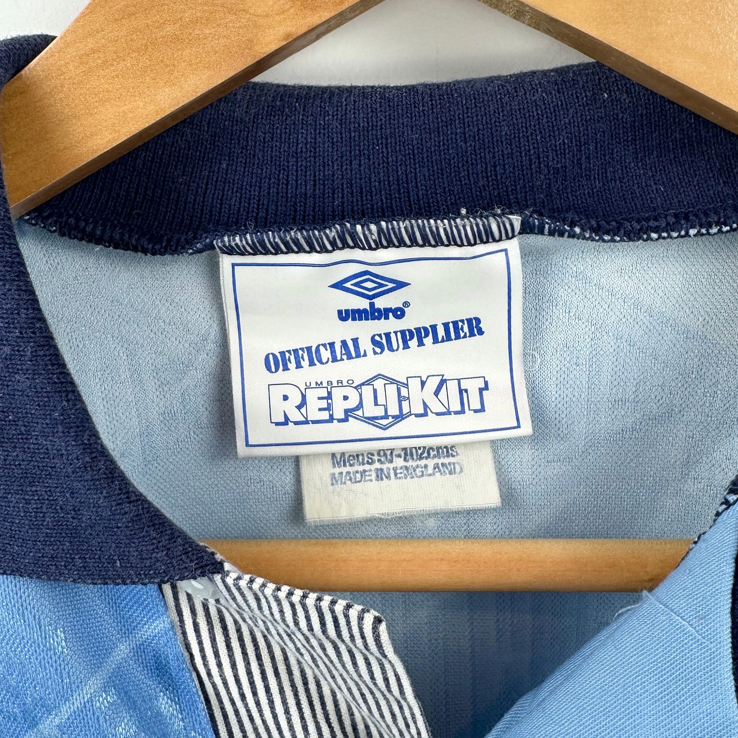 Vintage 1991-1993 Umbro Manchester City Home Jersey