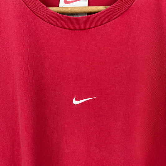 Vintage 90's Nike Red Centre Swoosh Tee