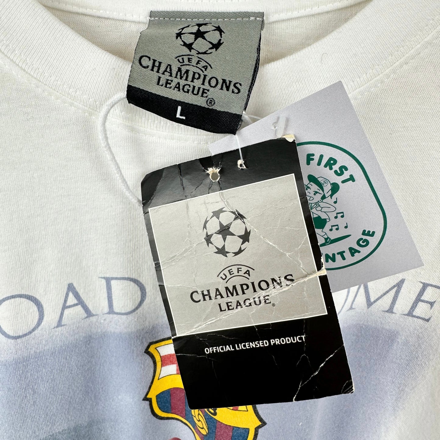 Vintage 2009 Champions League 'Road to Rome' Barcelona Tee
