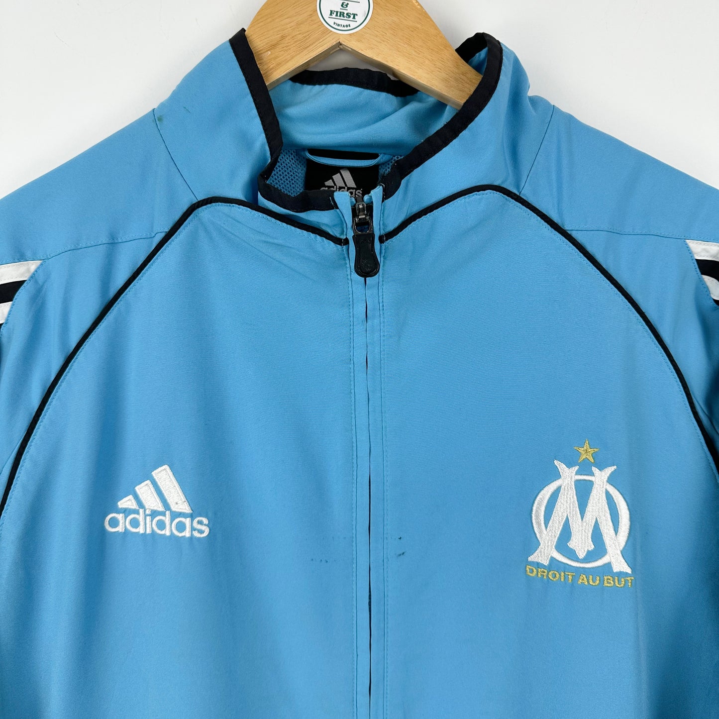 Vintage 2005 Adidas Olympic Marseille Track Jacket