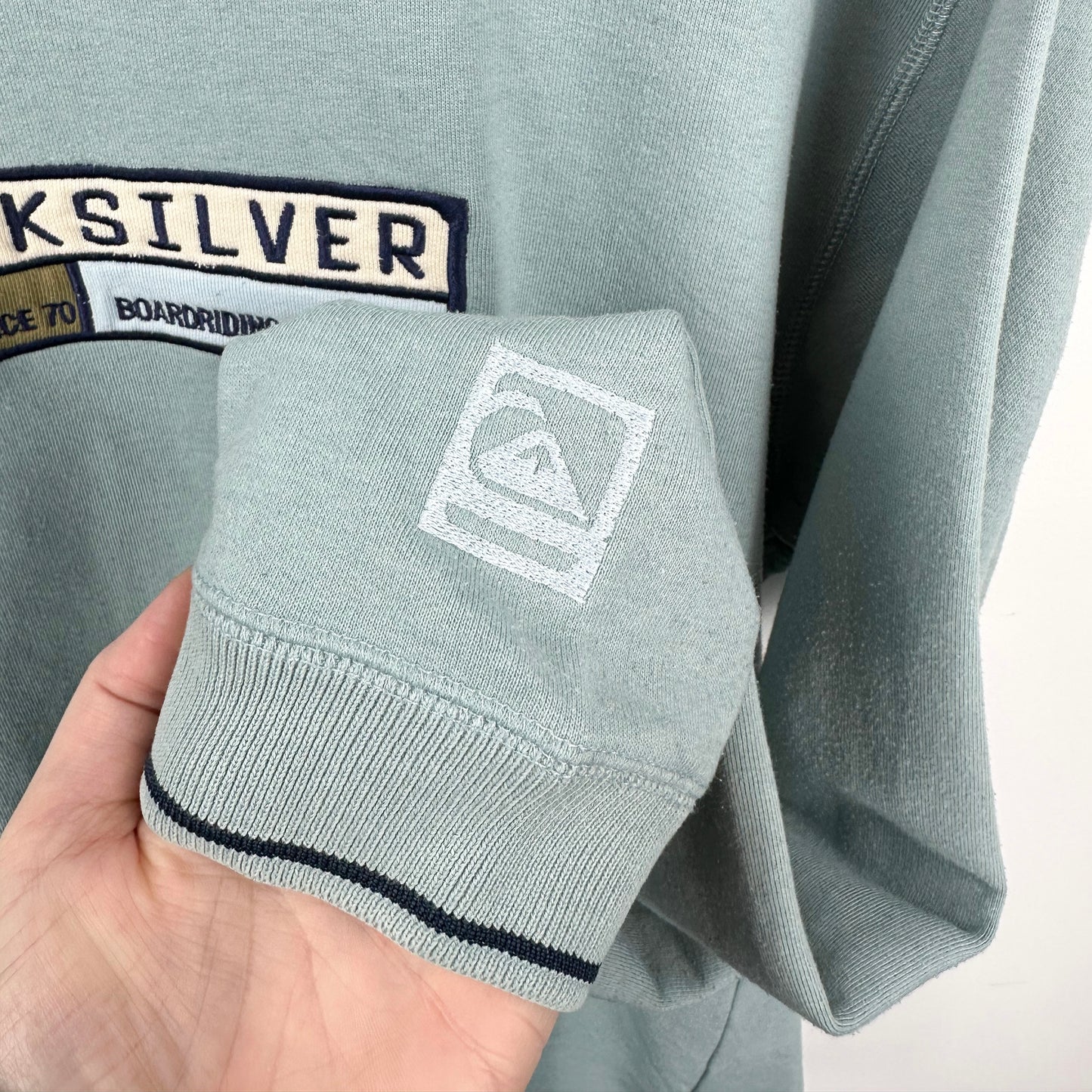 Vintage Quiksilver Baby Blue Crewneck
