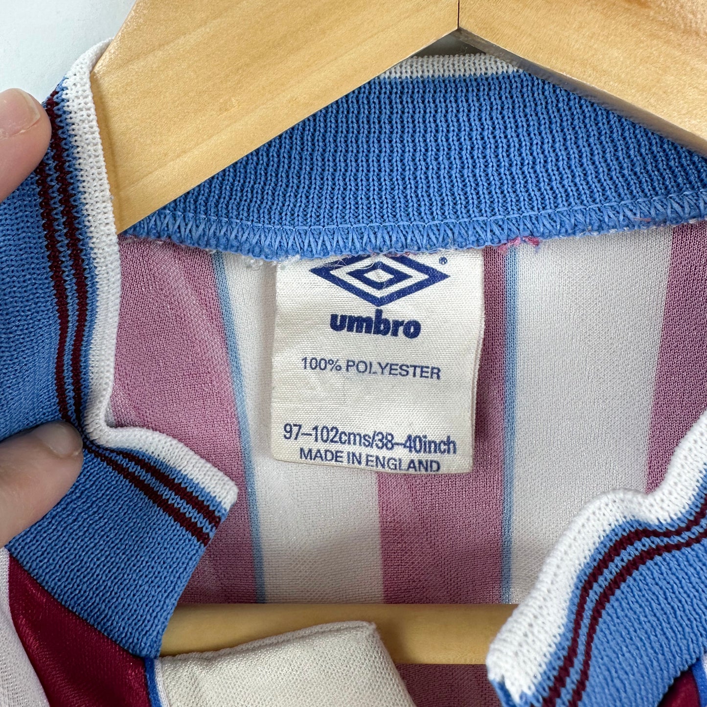 Vintage 1988-1990 Umbro Manchester City Away Jersey