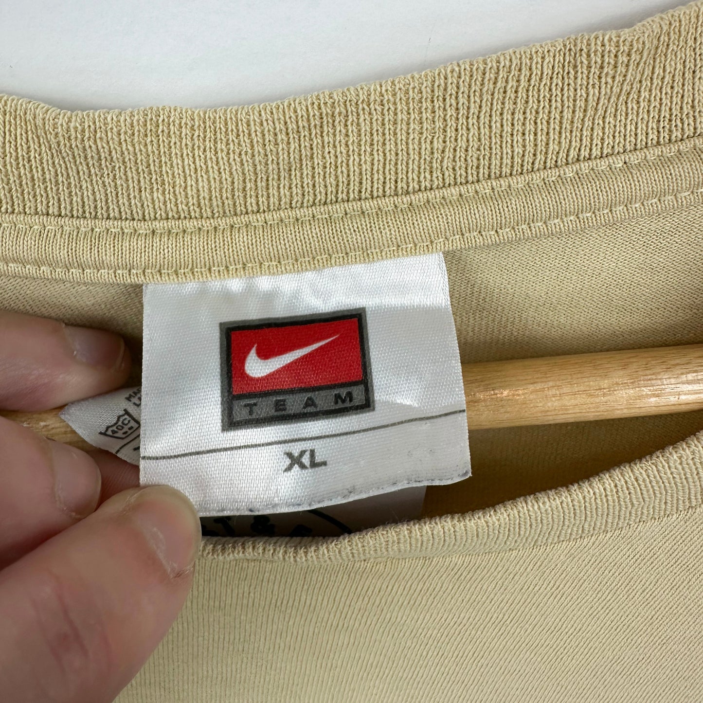 Vintage Nike Team Yellow Swoosh Tee