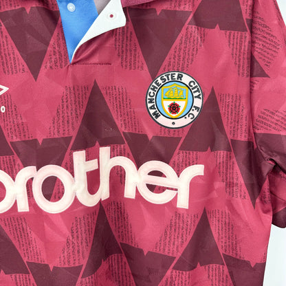 Vintage 1990-1992 Umbro Manchester City Away Jersey