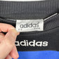 Vintage 90's Adidas Black/Blue Crewneck
