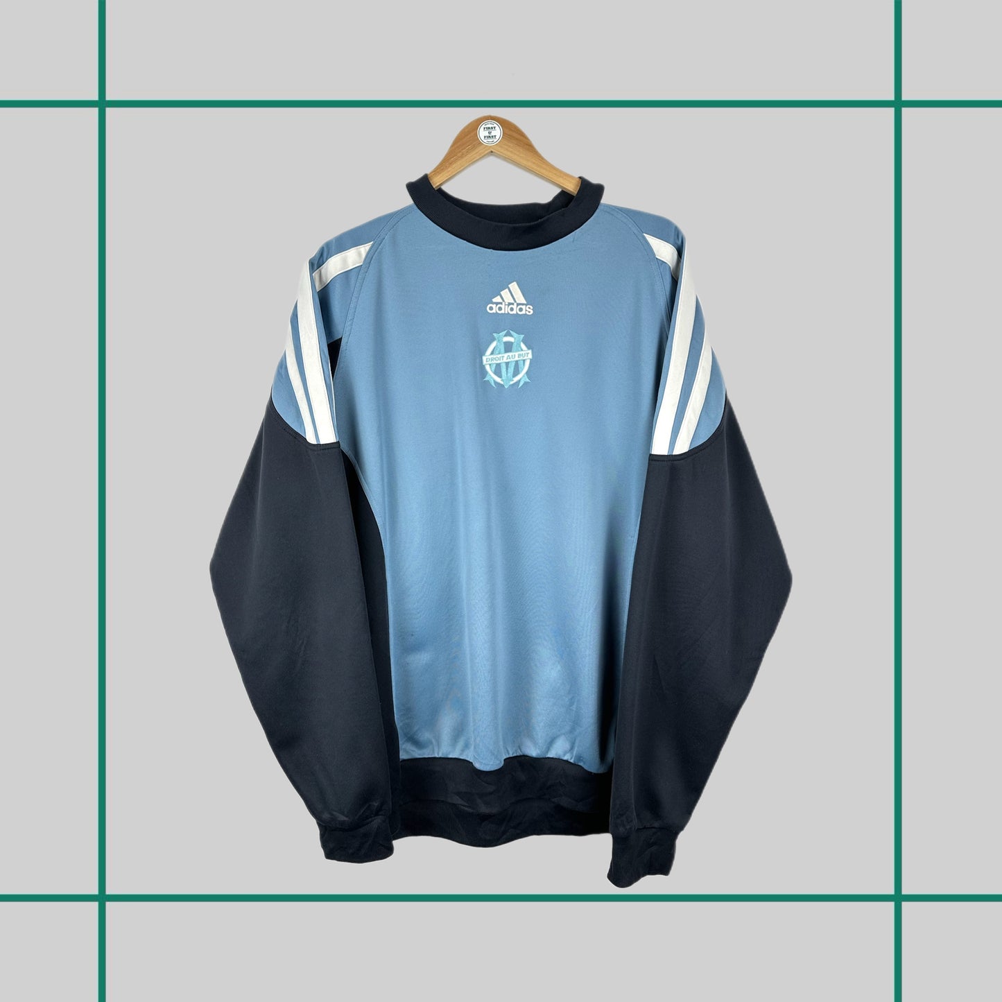 Vintage 90's Adidas Olympic Marseille Crewneck