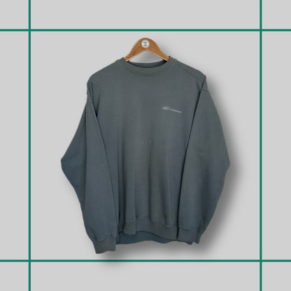 Vintage Reebok 00's Light Blue Embroidered Spellout Crewneck