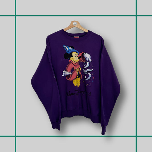 Vintage Fantasia Mickey Print Crewneck