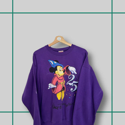 Vintage Fantasia Mickey Print Crewneck