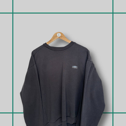 Vintage Umbro 00's Black Embroidered Logo Crewneck