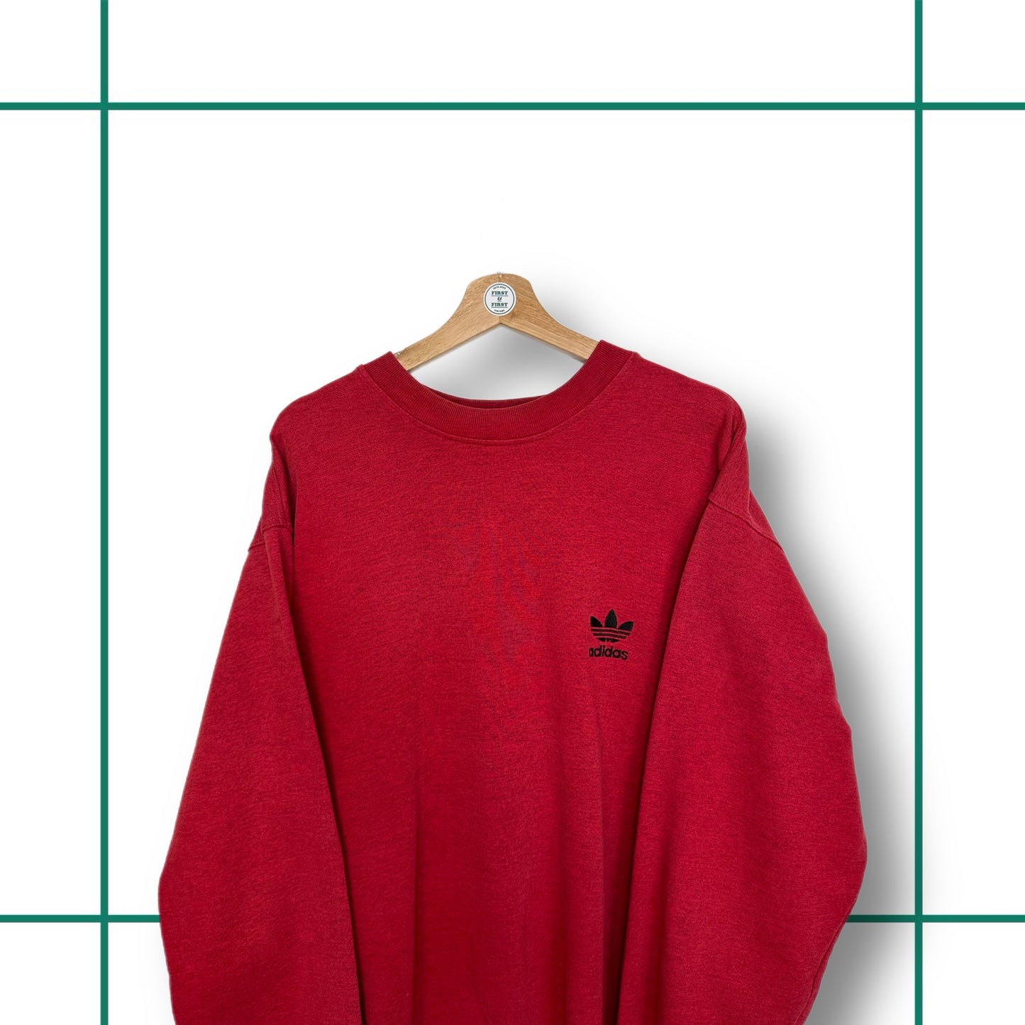 Vintage Adidas 90's Red Logo Crewneck