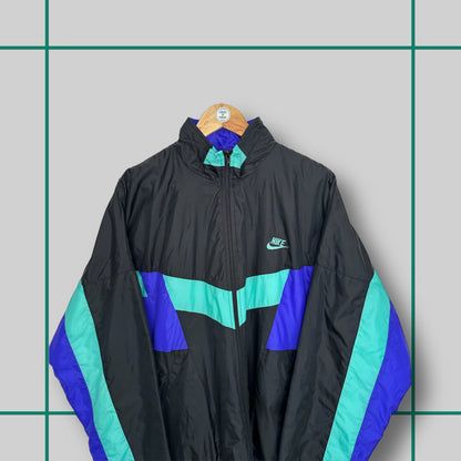 Vintage Nike 90's Black/Purple/Aqua Jacket