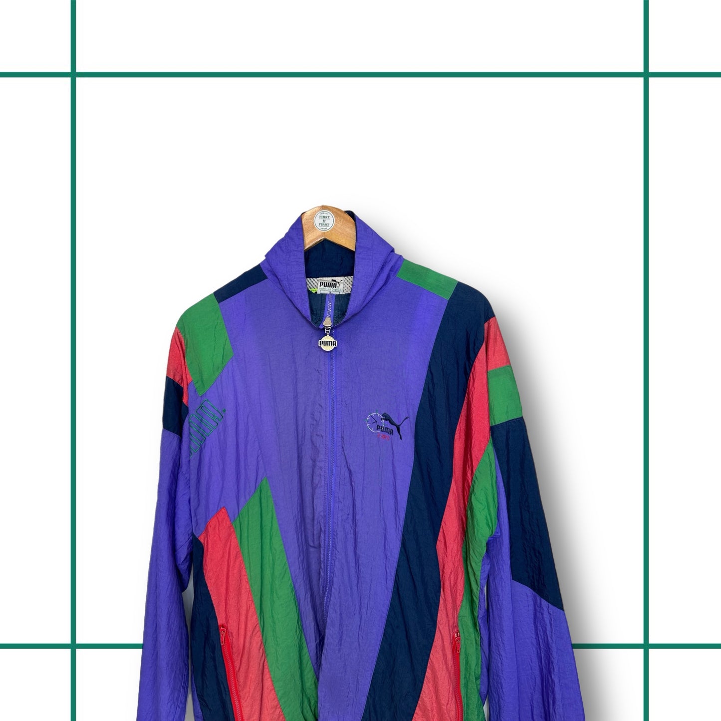 Vintage Puma 80's 'Performance 3:38:5' Multi Colour Jacket