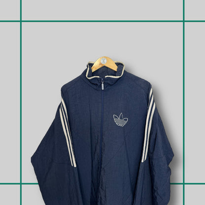 Vintage Adidas 80's Logo Navy Jacket