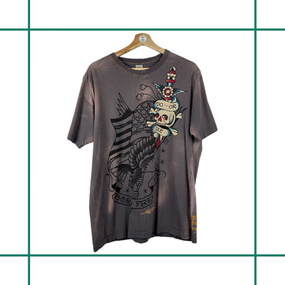 Vintage Ed Hardy 'Born Free' Eagle Tee