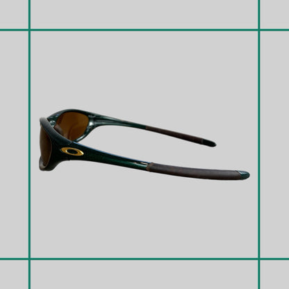 Vintage 2000 Oakley XX Twenty Emerald/Gold Iridium Sunglasses