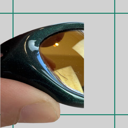 Vintage 2000 Oakley XX Twenty Emerald/Gold Iridium Sunglasses