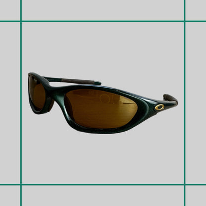 Vintage 2000 Oakley XX Twenty Emerald/Gold Iridium Sunglasses