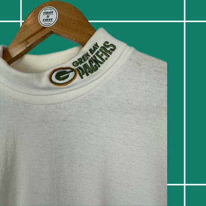 Vintage Green Bay Packers Mock Neck L/S Tee