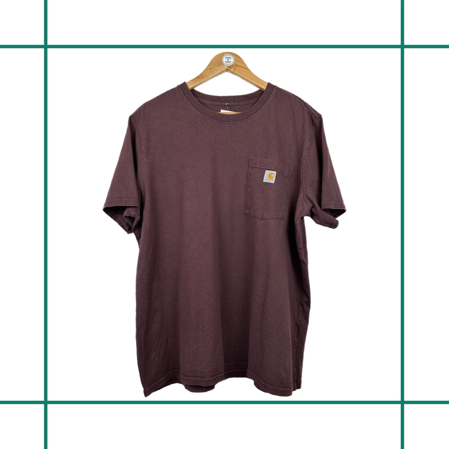 Vintage Carhartt Burgundy Pocket Tee