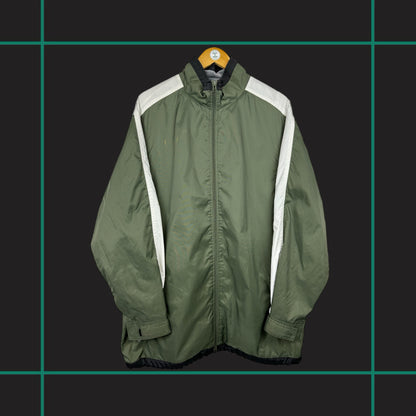 Vintage 90's Nike Khaki Sleeve Logo Jacket