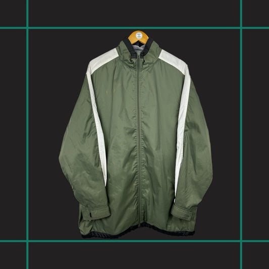 Vintage 90's Nike Khaki Sleeve Logo Jacket