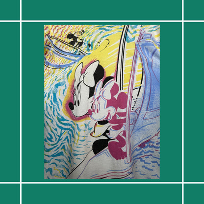 Vintage 90's Jerry Leigh x Minnie Mouse AOP Windsurfing Tee