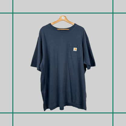 Vintage Carhartt Navy Pocket Tee