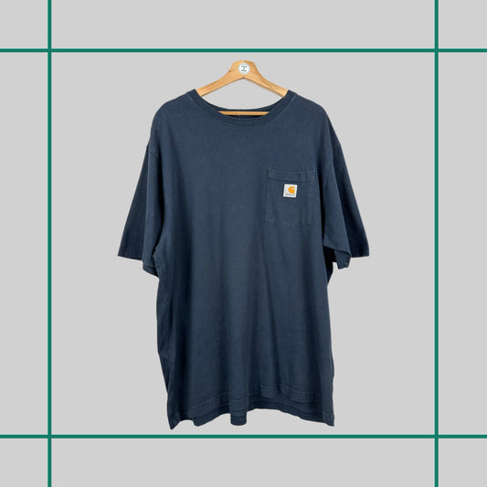 Vintage Carhartt Navy Pocket Tee