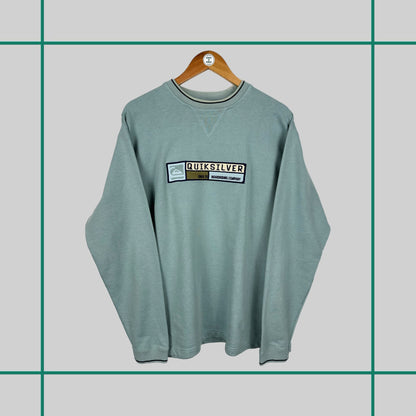 Vintage Quiksilver Baby Blue Crewneck