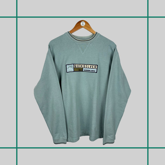 Vintage Quiksilver Baby Blue Crewneck
