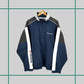 Vintage 90's Reebok Navy/Brown Track Jacket