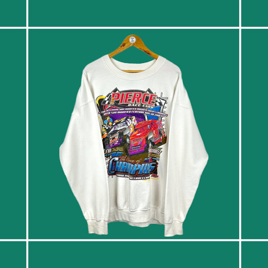 Vintage 2007 'Bob Pierce Race Cars' Crewneck
