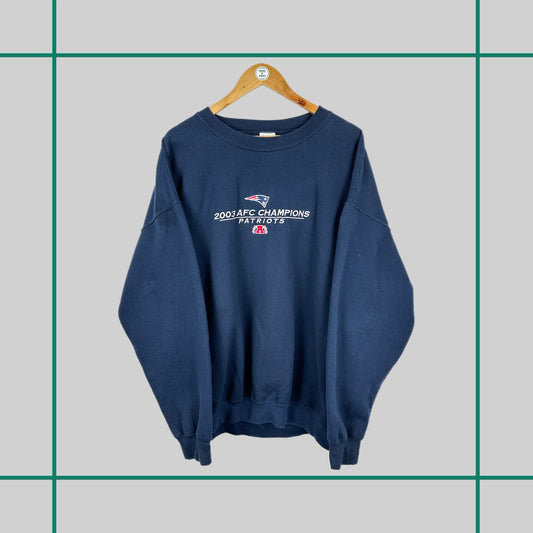 Vintage 2003 New England Patriots NFC Champs Crewneck