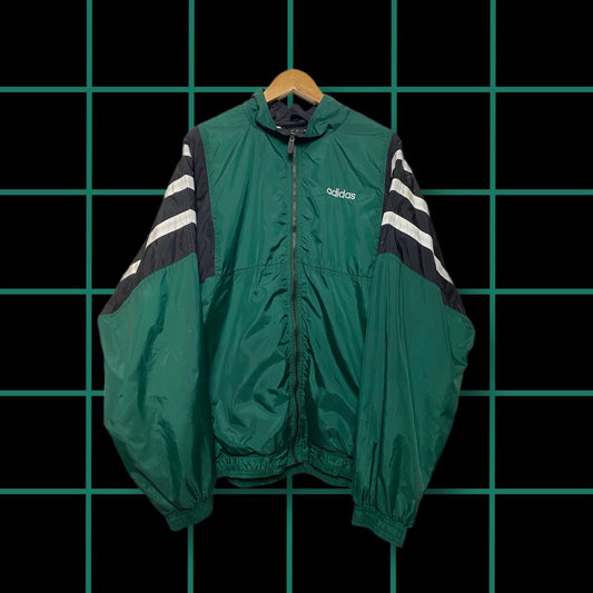 Vintage Adidas Green Windbreaker